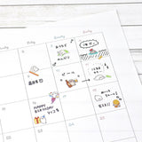These mini-sized stickers features designs inspired typical instances in daily life that can be added to your planner or journal! Mini-sized stickers of new characters will join the ranks, and you're sure to find your favorite character...!

Includes ONE sticker sheet.