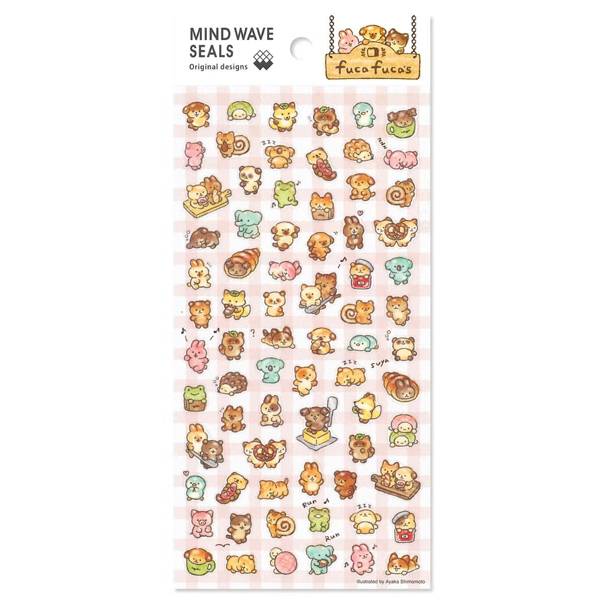This adorable sticker sheet was illustrated by Ayaka Shimomoto. It features tiny animals having fun with bakery items!

7in x 3.5in
Includes 1 sticker sheet