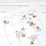 This adorable sticker sheet was illustrated by Ayaka Shimomoto. It features tiny animals having fun with bakery items!

7in x 3.5in
Includes 1 sticker sheet