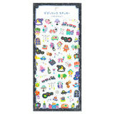 A sticker sheet that features vivid and colorful images for daily living. These stickers are perfect for journaling, scrapbooking, and marking your calendar.&nbsp;

• This package includes 1&nbsp;sheet of sticker
• Material: Washi Tape
• Package measures approx. 8" x 3.5"
• Made in Japan