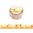 This is a standard masking tape with a width of 15 mm. This tape has a die-cute feature to create a cute edge around the washi.
Because it is simple, it is finished with a design full of care.


Width 15mm × Length 5m
Material:&nbsp;Washi paper
Includes 1 roll of washi