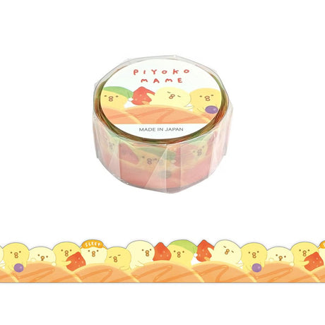 This is a standard masking tape with a width of 15 mm. This tape has a die-cute feature to create a cute edge around the washi.
Because it is simple, it is finished with a design full of care.


Width 15mm × Length 5m
Material:&nbsp;Washi paper
Includes 1 roll of washi