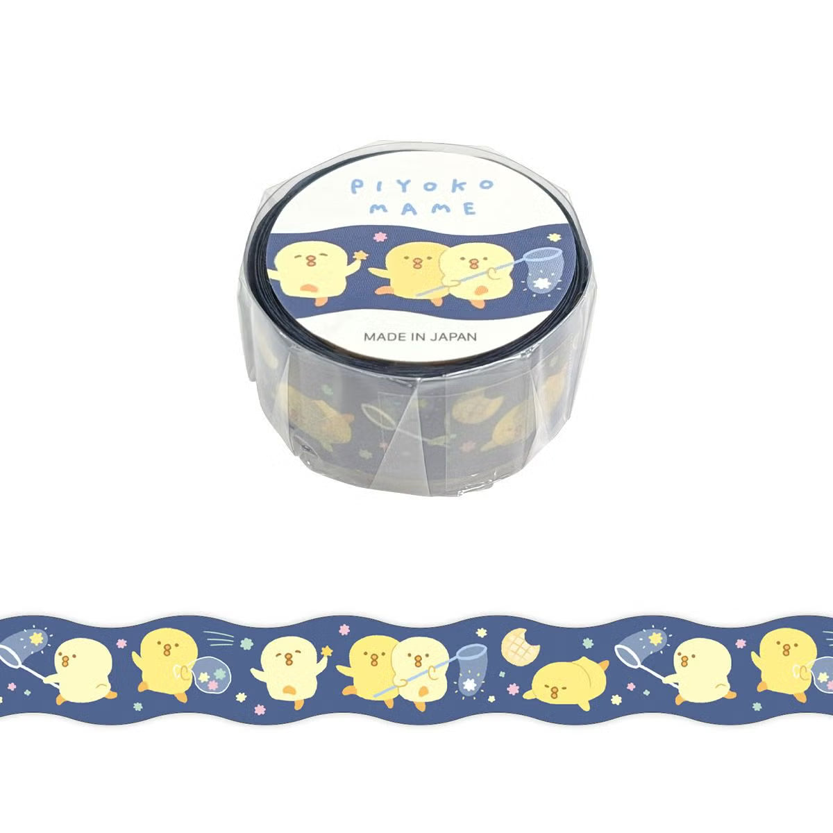 This is a standard masking tape with a width of 15 mm. This tape has a die-cute feature to create a cute edge around the washi.
Because it is simple, it is finished with a design full of care.


Width 15mm × Length 5m
Material:&nbsp;Washi paper
Includes 1 roll of washi