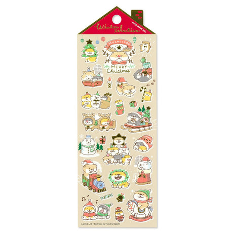 This year, the stickers will brighten up Christmas!
From popular characters to easy-to-use designs for decoration, we offer a wide variety of
variations. Enjoy ♪ a wonderful Christmas with this sticker.

• This package includes 1&nbsp;sheet of sticker
• Material:&nbsp; Masking Tape, Gold Hot
• Package measures approx. H202 x W93 x D1mm
• Made in Japan
