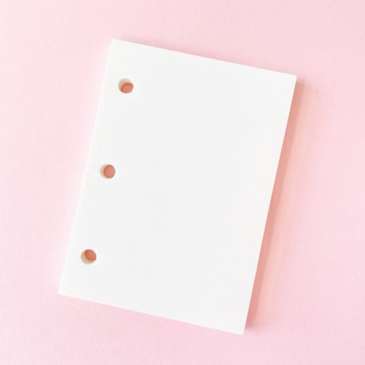 Book Paper Insert Mini Binder Paper Inserts