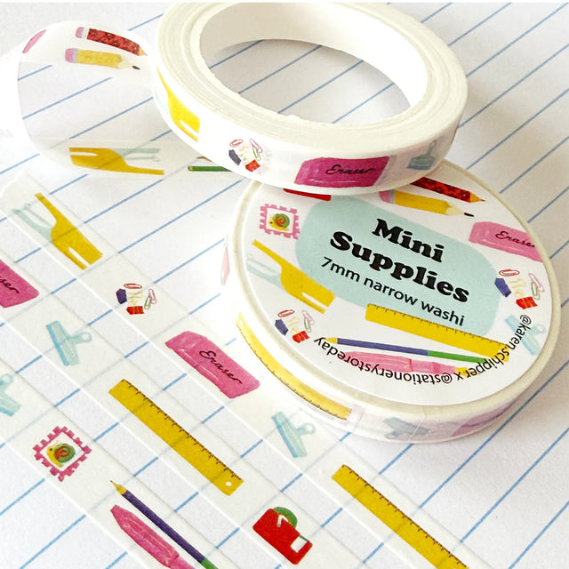 Teeny tiny supply shelf by Karen Schipper.

7mm x 10m tape&nbsp;
Artwork property of Karen Schipper