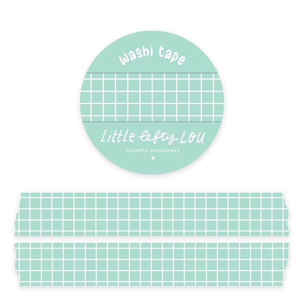 Mint Grid Washi Tape