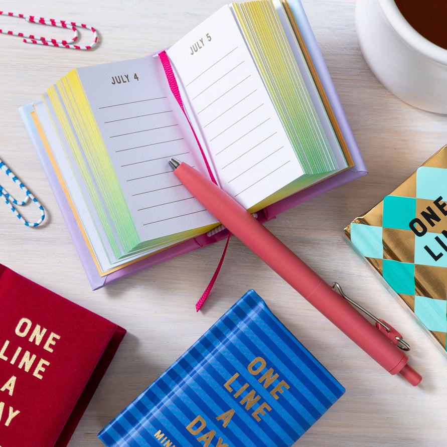 The Easiest Way to Journal Daily: Writing a single thought or highlight each day is a great way to track progress, start or end your day with reflection, and collect memories.
