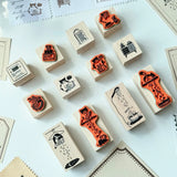 Meet the cat who makes Mondays magical. Our Mischievous Cat Stamp Set illustrates her morning routine—from coffee cup mischief to dramatic stretches and playful distractions. She’s cute, a little chaotic, and endlessly relatable. Use these stamps to decorate your spreads and give your week a lighthearted, whimsical start.

Easy to clean with ordinary alcohol wipe, alcohol gel, or special seal cleaner.

Brand: WT (The Washi Tape Shop)
Box size: 10cm × 10cm × 3.5cm
Stamp size:
22mm x 20mm x 4 pieces
22mm x 24