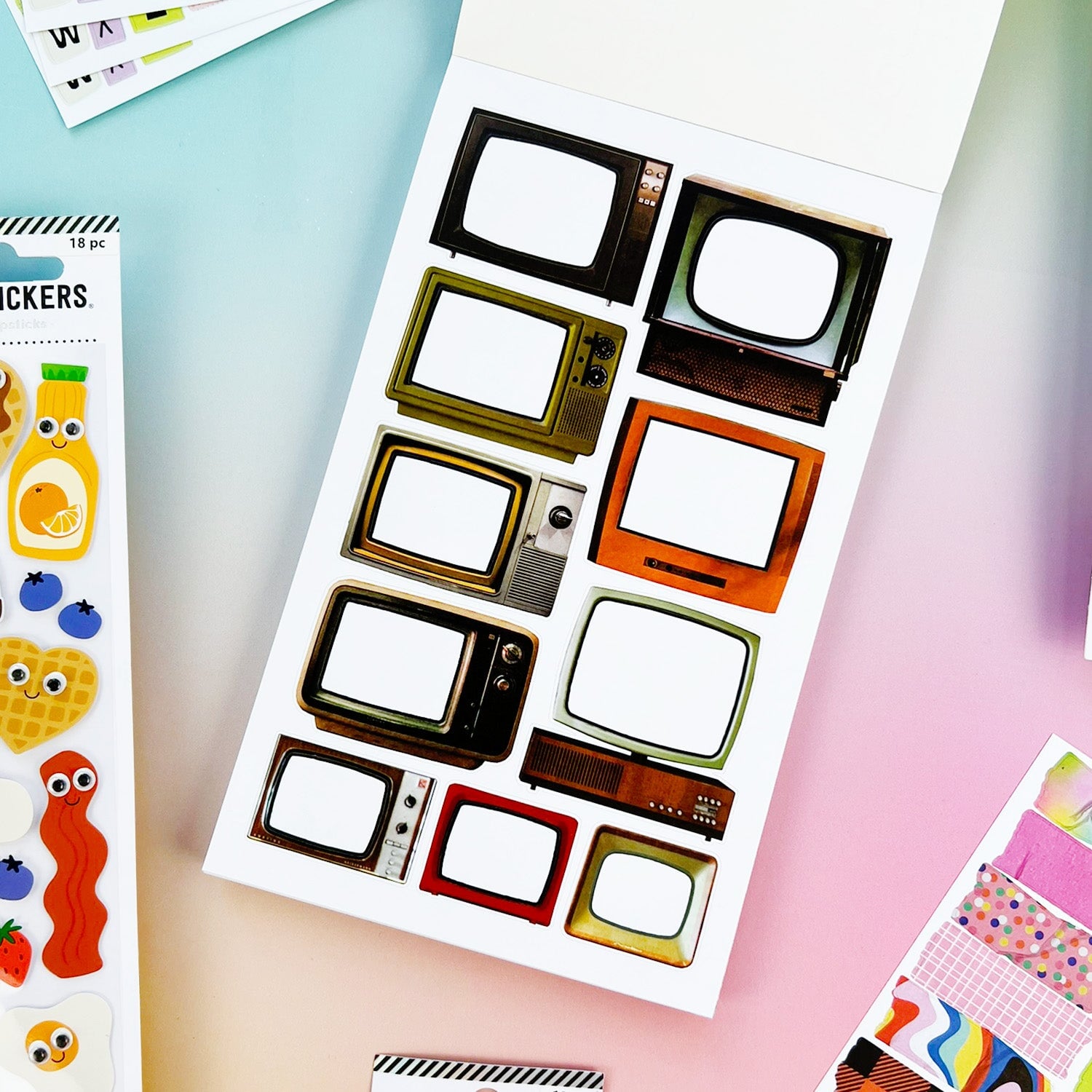 Match Junk Pipsticks - Mix & Match Junk Journal Sticker Book – Little Craft Place