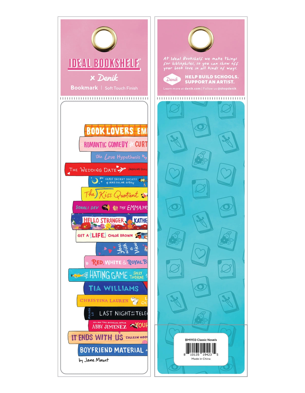 Modern Romance Ideal Bookshelf Double-Sided Bookmark