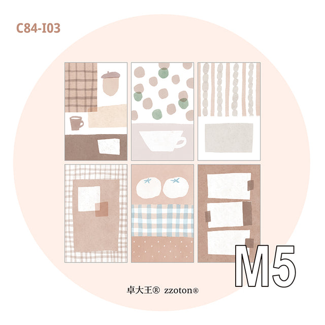 Molinta - Almond Chestnut Brown M5 Memo Sheets

Enjoy these cute memo sheets with 6 different patterns front and back! 4 pages of each pattern.

Specifications: 67mmx105mm
Material: 120g cotton paper

Number of pages: 24