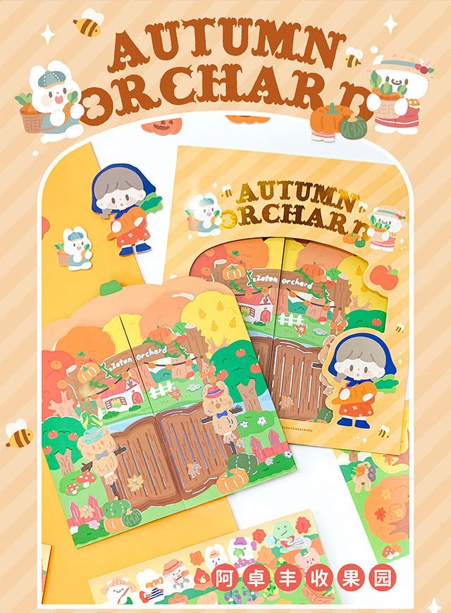 Molinta - Autumn Orchard Large Scene Sticker Set

Get ready for autumn with this fun sticker scene! With this cute activity, you'll receive a double-sided, standing autumn orchard themed background and 5 sticker sheets to decorate with!

164mm x 185 mm
Material: Paper, PVC