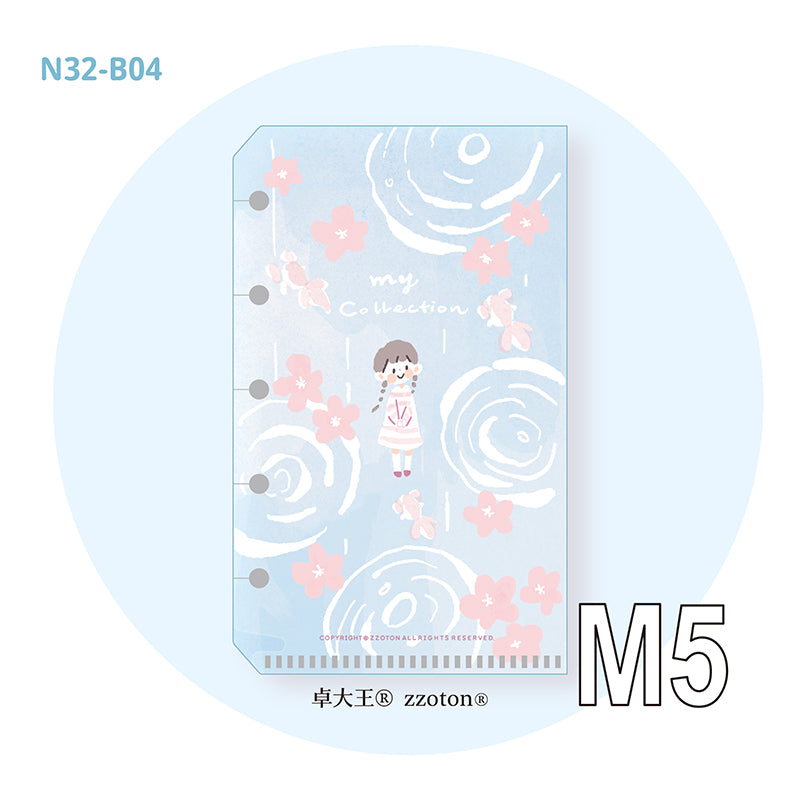 Molinta - Cherry Blossom Rain M5 Loose Leaf Storage Folder

Store all your little vinyl stickers, sticker flakes, memo sheets, and scraps used for journaling in this folder and retrieve it whenever you need conveniently in your binder!

Specifications: 67mmx110mm
Material: Cast PP