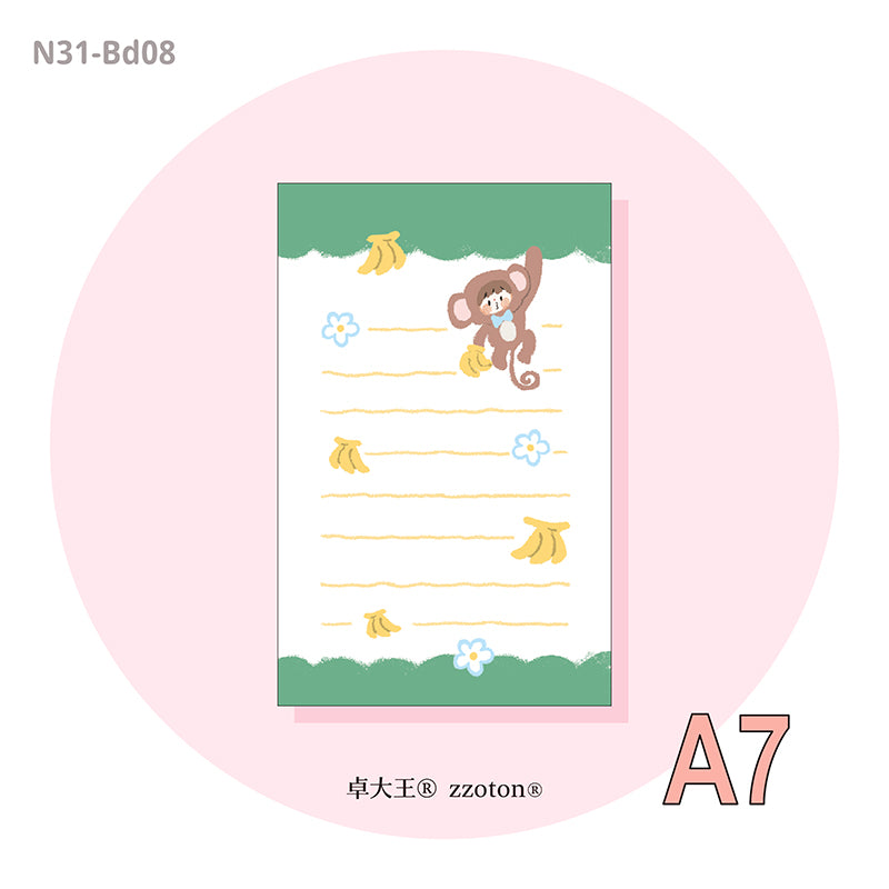 Molinta - Crayon Animal A7 Memo Sheets

Enjoy these cute memo sheets featuring different animals drawn with crayon-like art style!

Specifications: 80mmx120mm
Material: 120g cotton paper

Number of pages: 10