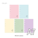 Molinta - Cream Colored Paper A7 Memo Sheets

Enjoy 20 sheets of these 5 different pastel-colored papers that are dotted that can be added to bring more color to your journal!&nbsp;

Specifications: 80mmx120mm
Material: Shinya neon color book paper
Number of pages: 20