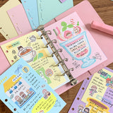 Molinta - Cream Colored Paper M5 Memo Sheets

Enjoy 20 sheets of these 5 different pastel-colored papers that are dotted that can be added to bring more color to your journal!&nbsp;

Specifications: 67mmx105mm
Material: 100g white kraft paper
Number of pages: 20