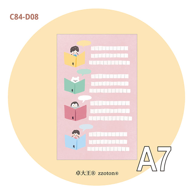 Molinta - Daily Check In A7 Memo Pad

Enjoy 20 sheets of this memo pad used to keep track of your daily tasks or habits by checking them off to add to your journaling experience!

Specifications: 80mmx120mm
Material: 120g white kraft paper
Number of pages: 20
