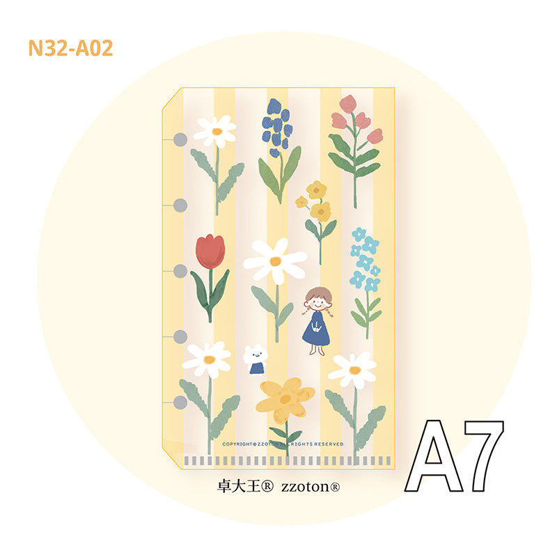 Molinta - Garden A7 Loose Leaf Storage Folder

Store all your little vinyl stickers, sticker flakes, memo sheets, and scraps used for journaling in this folder and retrieve it whenever you need conveniently in your binder!

Specifications: 80mmx125mm
Material: Cast PP