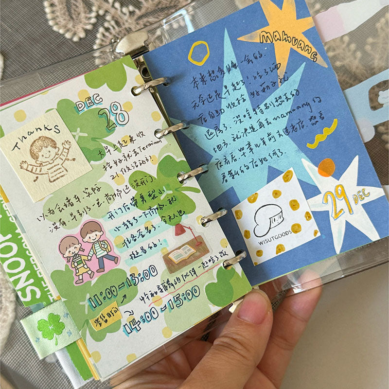 Molinta - Green Story A7 Memo Sheets

Enjoy these cute memo sheets with 6 different patterns front and back! 4 pages of each pattern.

Specifications: 80mmx120mm
Material: 120g cotton paper

Number of pages: 24