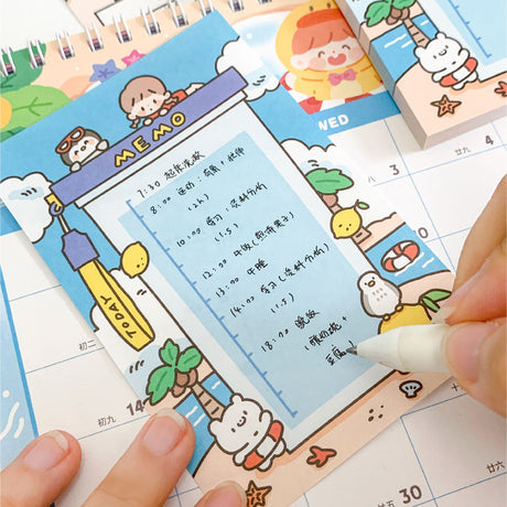 Molinta - Happy Island A7 Memo Pad

Enjoy 50 sheets of this summer tropical island inspired memo pad to add to your journaling experience!

Specifications: 80mmx120mm
Material: 100g white kraft paper
Number of pages: 50
