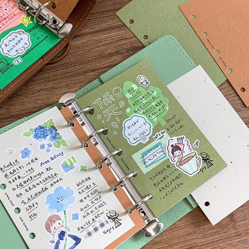 Molinta - Herbal Paper A7 Memo Sheets

Enjoy 9 sheets of these 3 different papers with unique colors with a textured design to add to your journaling experience!

Specifications: 80mmx120mm
Material: Mingxin paper
Number of pages: 9