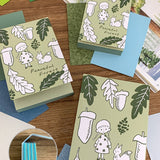 Molinta - Quiet Forest A7 Notepad

Enjoy 4 sets of 25 different designs that total to 100 sheets that have all kinds of specific texture characteristics to add charm to your journal!

Specifications: 80mmx120mm
Material: 300g super-sensitive paper
Inner page material: 100-130g mixed specialty paper
Full color pages inside
Quantity: 25 kinds of mixed specialty paper per book, 4 pages of each kind, 100 pages in total