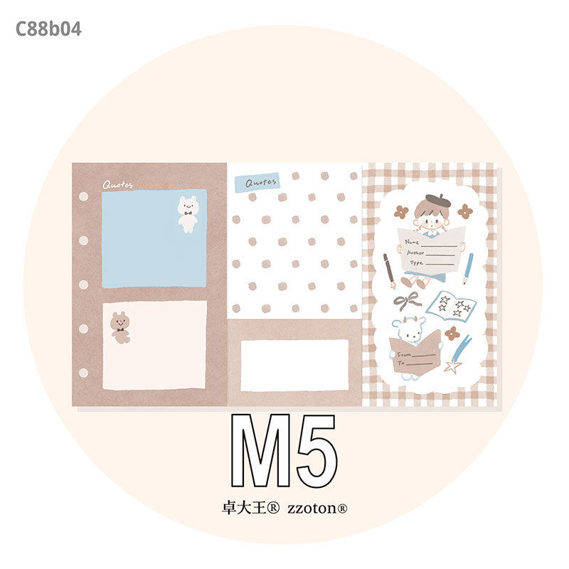 Molinta - Reads M5 Tri-Fold Pages

Track the progress of all your books and readings by documenting your favorite quotes and writing down reviews!

Specifications: 183mmx105mm
Material: 120g white craft

Number of pages: 10