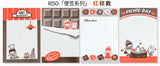 Molinta - Red and Brown M5 Memo Pad

This includes 4 different designs that were created through a risograph printing process to achieve a nostalgic feel where the colors vary in depth and the images on each sheet will have slight color registration deviations which is the unique feature of RISO printing.

Specifications: 80mmx120mm
Material: 100g cotton paper

Number of pages: 16
