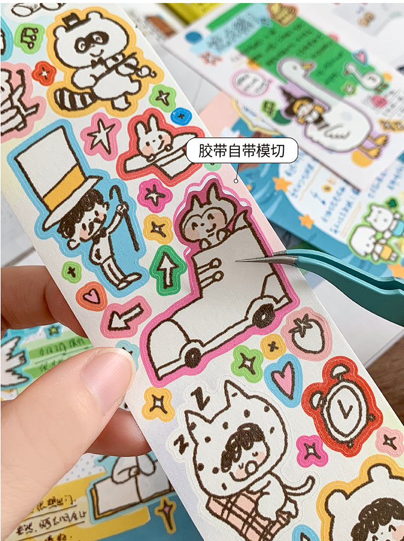 Molinta - Relax Life Sticker Roll Doodle Style Kiss Cut