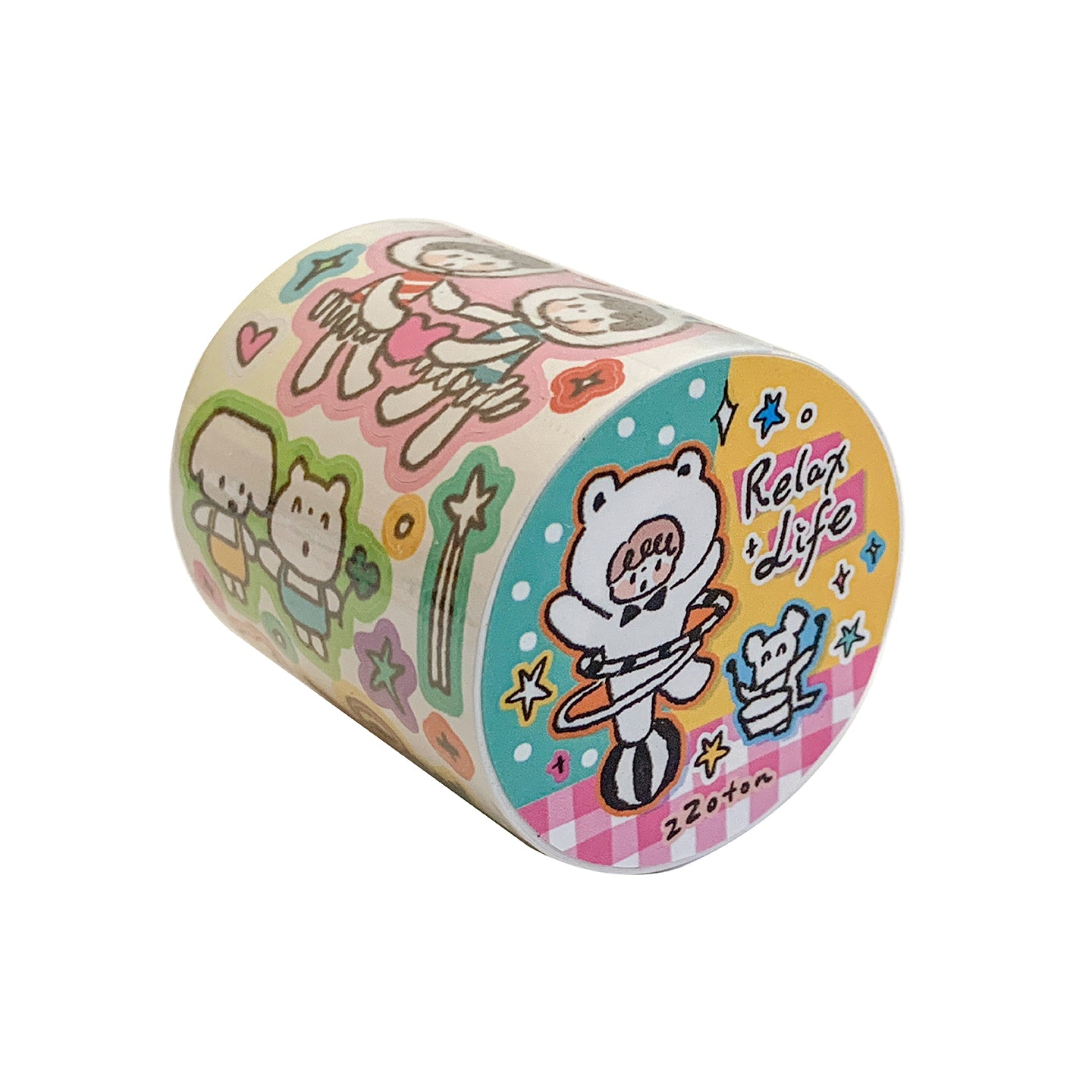 Molinta - Relax Life Sticker Roll Doodle Style Kiss Cut Washi