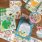 Molinta - Relax Life Sticker Roll Doodle Style Kiss Cut Washi Tape Journal