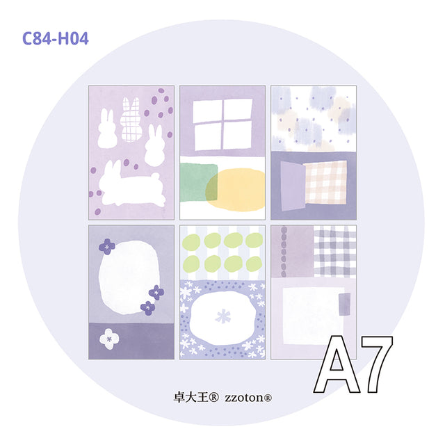 Molinta - Taro Paste Light Purple A7 Memo Sheets

Enjoy these cute memo sheets with 6 different patterns front and back! 4 pages of each pattern.

Specifications: 80mmx120mm
Material: 120g cotton paper

Number of pages: 24