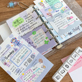 Molinta - Taro Paste Light Purple M5 Memo Sheets

Enjoy these cute memo sheets with 6 different patterns front and back! 4 pages of each pattern.

Specifications: 67mmx105mm
Material: 120g cotton paper

Number of pages: 24