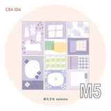 Molinta - Taro Paste Light Purple M5 Memo Sheets

Enjoy these cute memo sheets with 6 different patterns front and back! 4 pages of each pattern.

Specifications: 67mmx105mm
Material: 120g cotton paper

Number of pages: 24