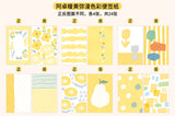 Molinta - Warm Yellow Permeates A7 Memo Sheets

Enjoy these cute memo sheets with 6 different patterns front and back! 4 pages of each pattern.

Specifications: 80mmx120mm
Material: 120g cotton paper

Number of pages: 24