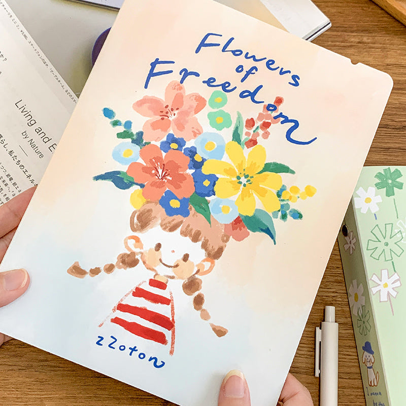 Molinta A5 Organizing Binder - Flowers of Freedom

Designed in a six‑ring format, this binder is perfect for organizing ephemera, sticker sheets, journaling inserts, and creative plans. This&nbsp;A5 binder, gives you plenty of room to store larger pages, decorative layouts, and all the bits and pieces that make your journaling uniquely yours. Whether you're building sticker albums, creating themed spreads, or keeping your notes tidy, this binder offers a beautiful and functional way to keep everything in on
