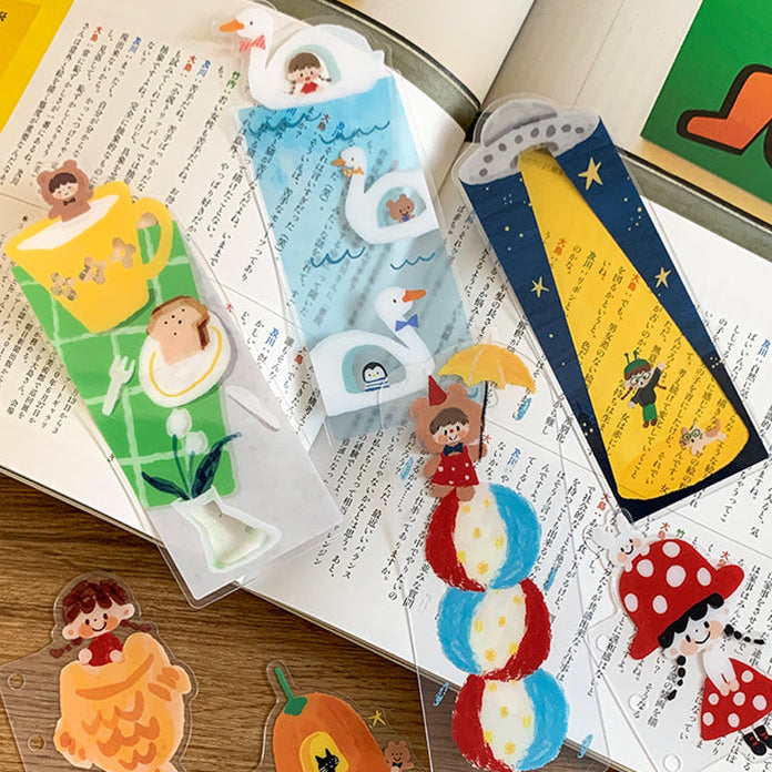 Add a whimsical addition to your planner, binder, or everyday notes throughout the year with these bookmarks or page dividers from Molinta. Section out your entries, dedicate a spot to something you want to remember, or even create some washi samples with these different bookmarks!

Specifications: 50mmx130mm
Material: PVC