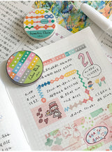 Molinta Color Block Washi Tape swatches