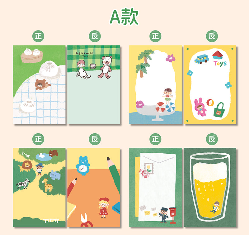 Molinta Coloring Time M5 Memo Sheets

Bring a burst of creativity to your planner, journal, or everyday notes with this charming memo set from Molinta. Each pad includes 24 double‑sided sheets, giving you plenty of space for lists, reminders, decorative accents, or colorful journaling moments.

Specifications: 67mm x 105mm
Material: 120g cotton paper

Double-sided
Number of pages: 24