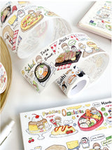 Molinta Delicious World Washi Tapes Sticker Roll Release Paper Journaling Food addicts