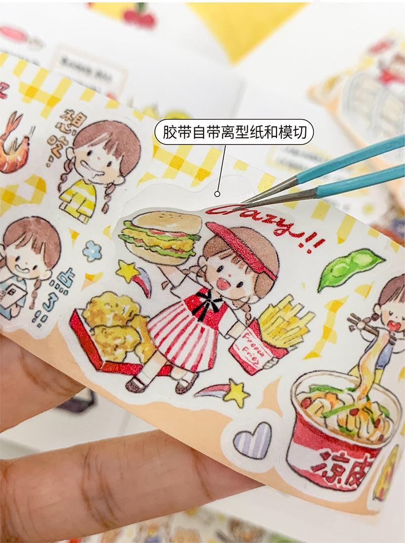 Molinta_Food_Delivery_Washi_Tapes Kiss Cut