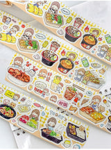 Molinta_Food_Delivery_Washi_Tapes Kiss Cut Stickers Asian Food