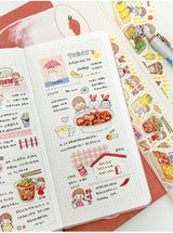 Molinta_Food_Delivery_Washi_Tapes Kiss Cut Stickers Asian Food