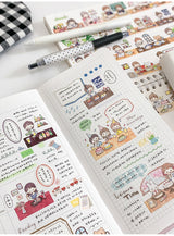 Molinta Long Table Washi Tape Home Sweet Home Scenes Journal Spreads