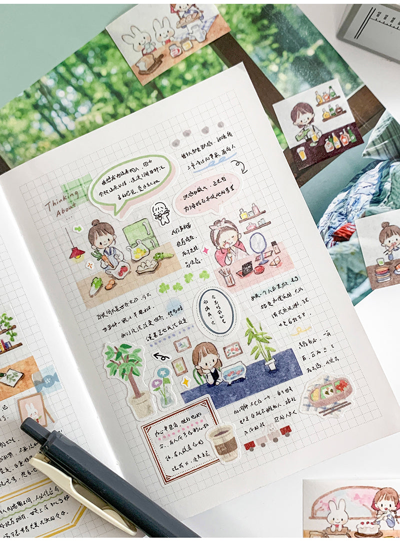 Molinta Long Table Washi Tape Home Sweet Home Scenes Journaling