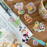 Molinta Lovely Animal Washi Sticker Roll Washi Tape Journaling Spreads planner
