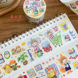 Molinta Lovely Animal Washi Sticker Roll Washi Tape Journaling Spreads planner washi 2