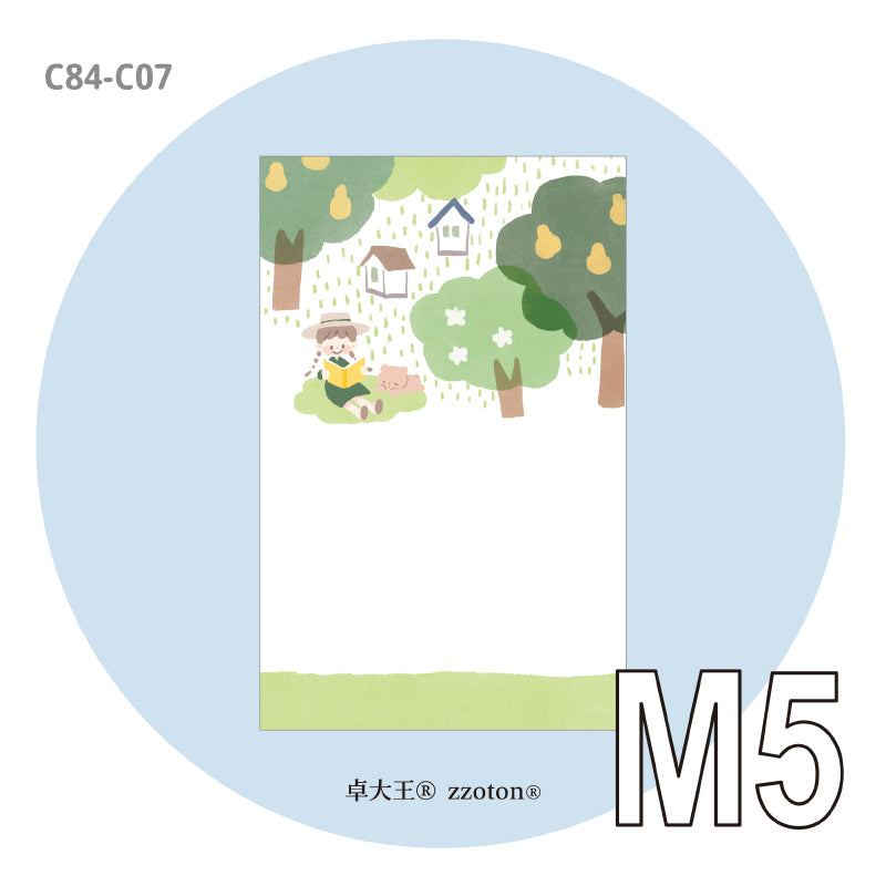 Molinta M5 Memo Pad - In The Woods

This memo pad features a serene woodland theme, perfect for adding peaceful, nature‑inspired accents to planners, scrapbooks, letters, and everyday notes.

Specifications: 67mm x 105mm
Double-sided

Material: 120g white kraft paper
Number of pages: 20