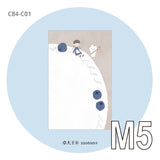 Molinta M5 Memo Paper - Blueberry Cake

Inspired by a cozy slice of blueberry cake, this memo pad adds a warm, delightful touch to planners, scrapbooks, letters, and everyday notes.

Specifications: 67mm x 105mm
Double-sided
Material: 120g white kraft paper
Number of pages: 20
Includes 1 design